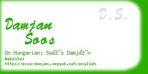 damjan soos business card